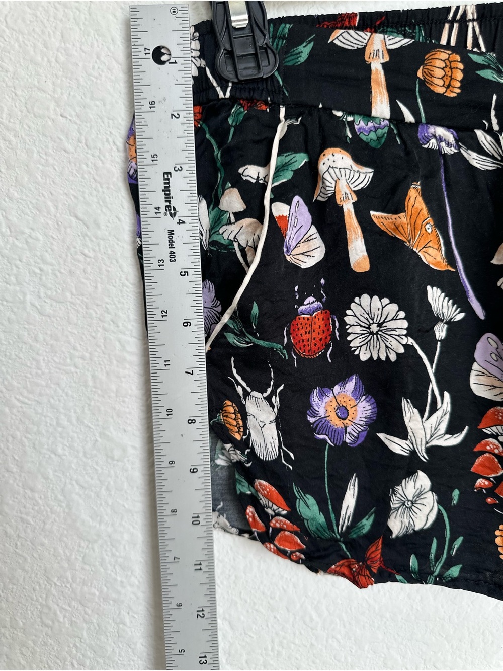 Anthropologie Silky Patterned Pajama Set Mushroom Print Top & Bottom - Picture 15 of 15